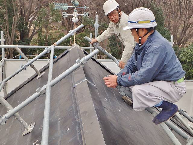 屋根施工