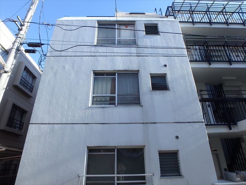 武蔵野市Sコーポ外壁塗装工事・施工前　北面外観