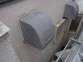 施工前　換気扇フード