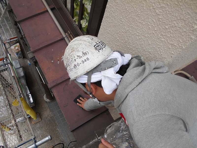 ケレン　トタン下屋根