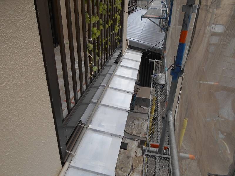 下屋根塗装