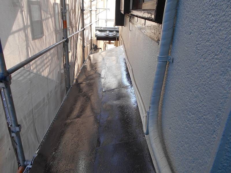 下屋根塗装