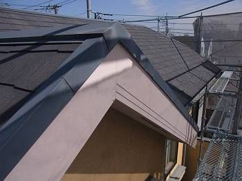 施工前　雨樋