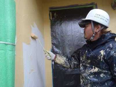 【外壁塗装】中塗り（クリーンマイルドシリコン）