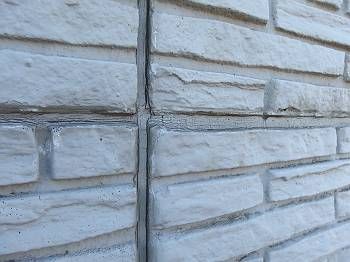 外壁の表面。目地が見えます。