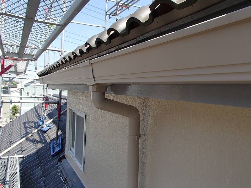 施工後　破風板（板金巻き）