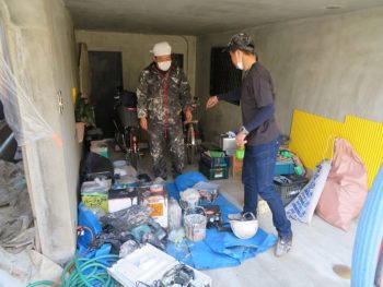 外壁塗装　現場