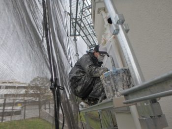外壁塗装　現場