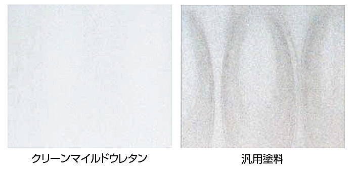 6ケ月暴露後の表面状態（雨筋汚染試験）