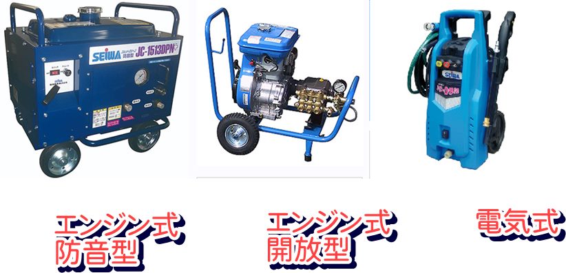 高圧洗浄機の種類