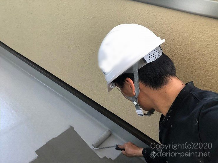 塩ビシート防水の塗装