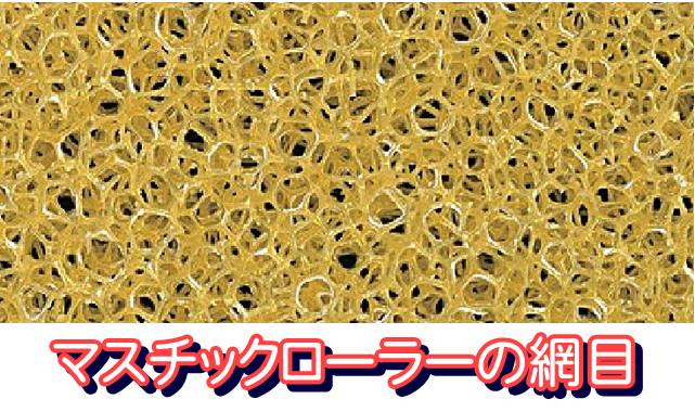 マスチックローラーの網目