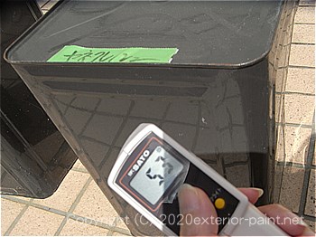 2012年8月23日-金属屋根-遮熱塗料実験