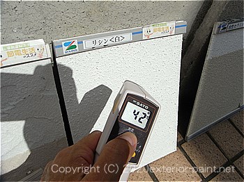 2012年8月13日-ガイナを中心とした外壁用遮熱塗料実験