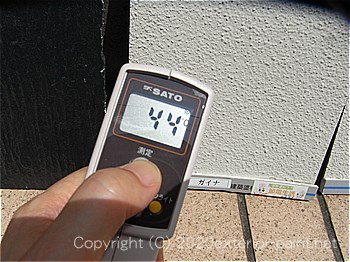 20120年7月10日12時-遮熱塗料実験ガイナを中心とした様々な塗り板の温度の比較