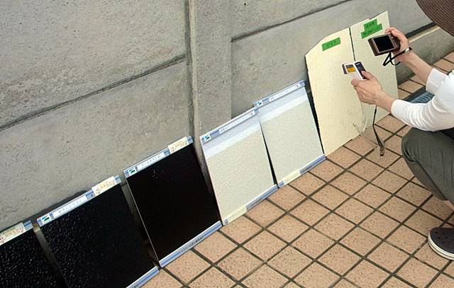 遮熱塗料温度測定　2012年7月17日