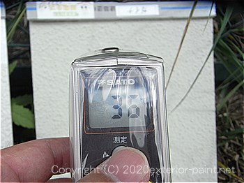 遮熱塗料温度測定　2012年8月1日14時