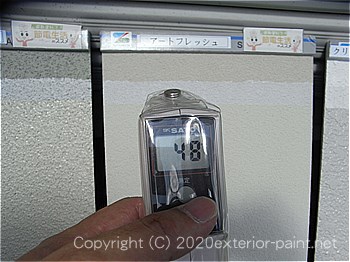 遮熱塗料温度測定　2012年8月1日12時