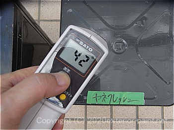 2012年8月23日-金属屋根-遮熱塗料実験