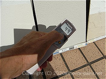 2012年8月13日-ガイナを中心とした外壁用遮熱塗料実験