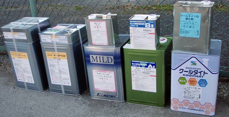 2011年遮熱塗料実験用塗料