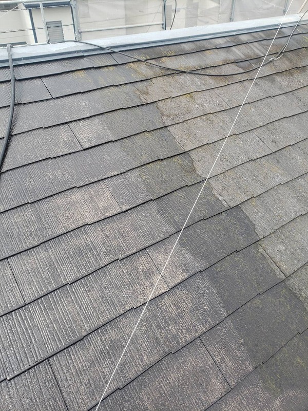 外壁塗装 杉並区Ｍ様邸 屋根洗浄中2020070325576