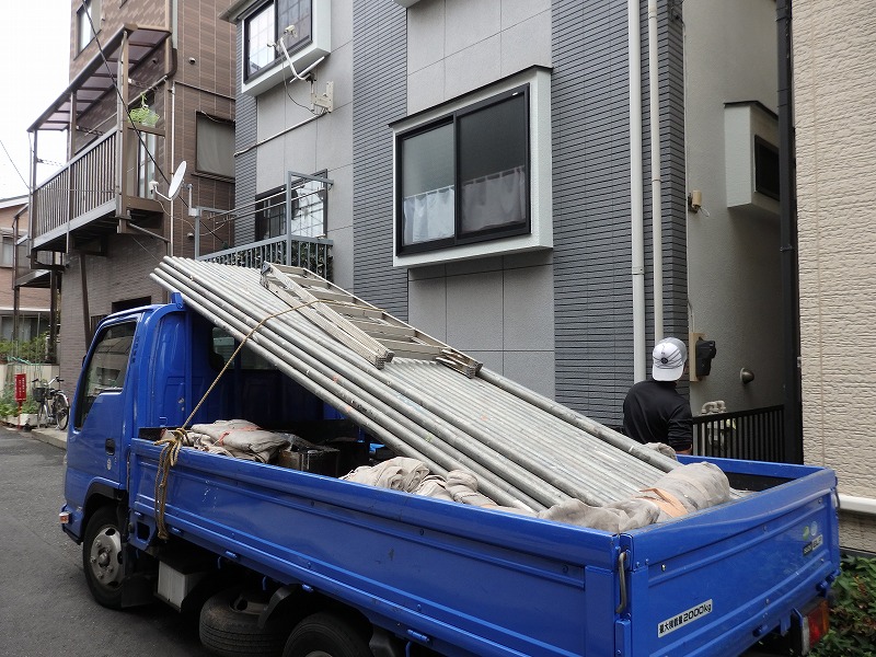 外壁塗装 世田谷区Ｏ様邸 足場設置 20180531P5310158