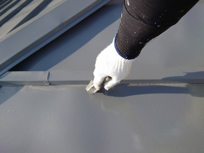 外壁塗装 世田谷区K様邸 屋根上塗り 202008241912