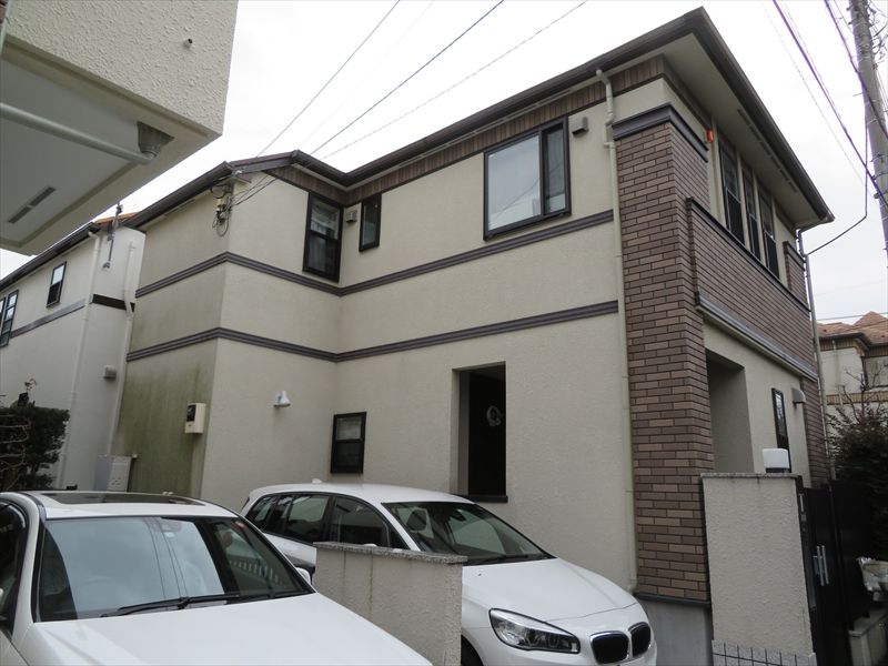 外壁塗装 世田谷区Ｓ様邸 施工前全景IMG_6885