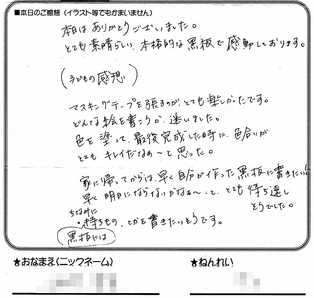 夏休みこども塗装体験ワークショップ2016
