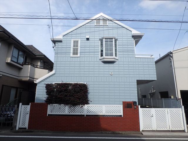 花まるリフォーム株式会社　外壁塗装　お客様の声　口コミ　目黒区　S様　完成外観