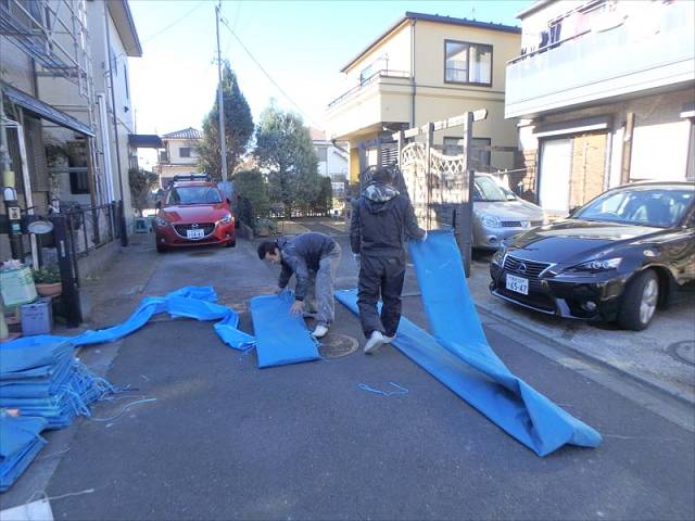 20170125外壁塗装K様邸メッシュシート撤去P1250599_s_s