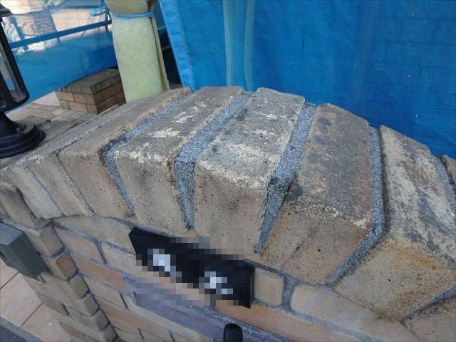 20170204外壁塗装O様邸門塀補修P2040196_s_s＿