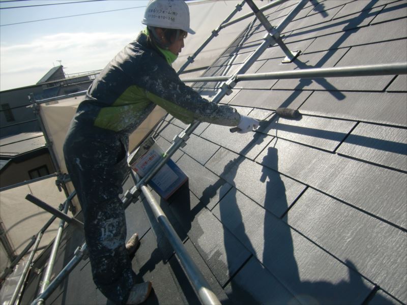 20170311外壁塗装A様邸屋根2中塗りCIMG6111_s