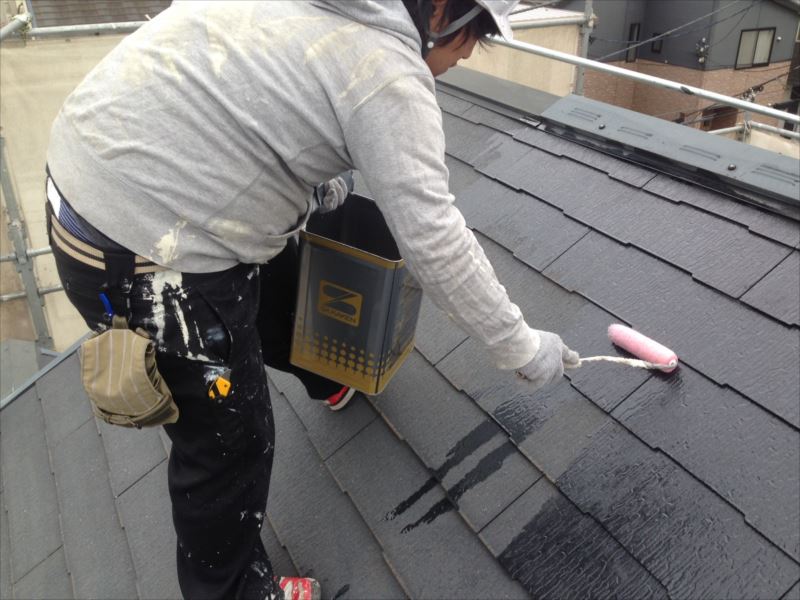 20170313外壁塗装O様邸屋根1下塗りIMG_5693_s