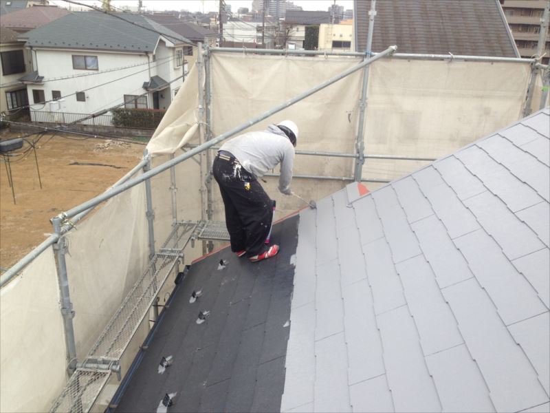 20170313外壁塗装O様邸屋根2中塗りIMG_5704_s