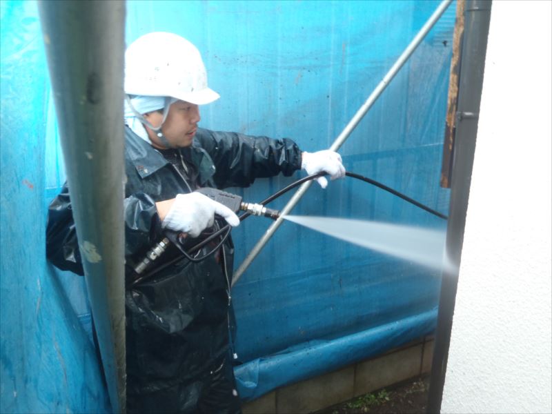 20170410外壁塗装I様邸水洗いP4104367_s