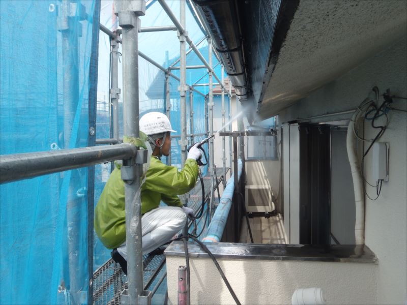 20170410外壁塗装I様邸水洗いP4104368_s