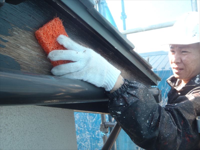 20170413外壁塗装I様邸破風板ケレンP4134370_s