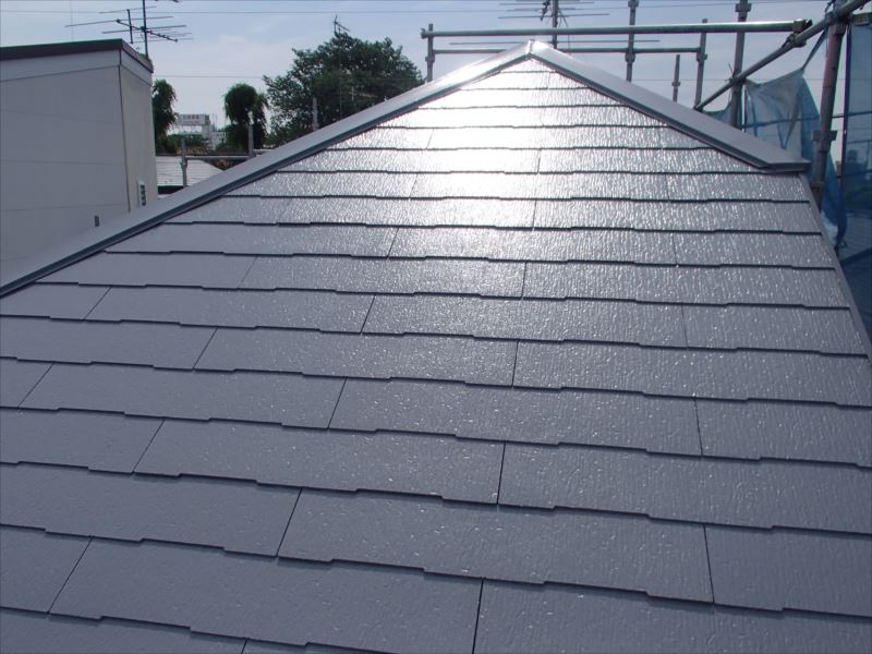 20170516外壁塗装W様邸屋根4上塗りP5160007_s