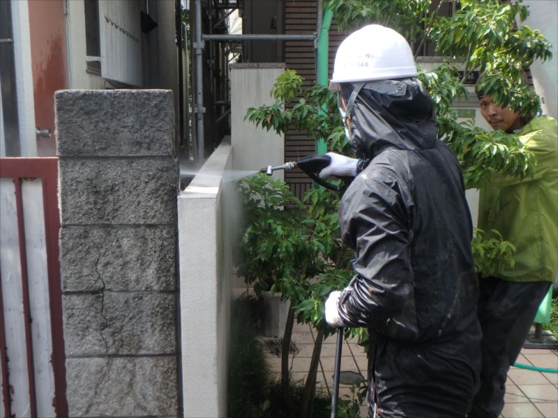 20170915外壁塗装K様邸水洗いP9150237