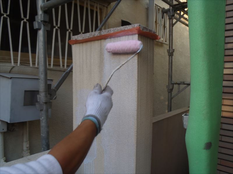 20170926外壁塗装K様邸塀1下塗りP9260285_s