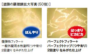 塗装の顕微鏡拡大写真