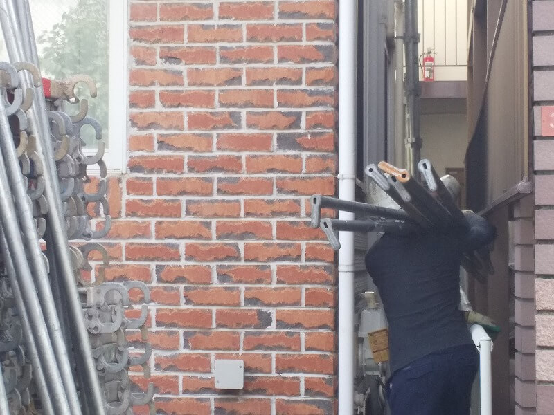 外壁塗装 杉並区K様邸 足場設置 20210908DSC_0174