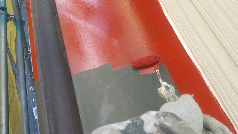 外壁塗装 世田谷区M様邸 庇さび止め塗装中 2021111927415