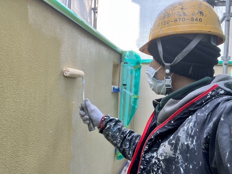 外壁塗装 世田谷区S様邸 外壁下塗り中 20230209S__26992728