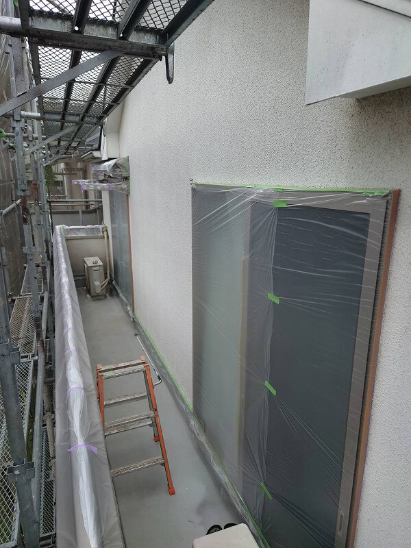 外壁塗装 世田谷区M様邸 養生完了 2023041427467