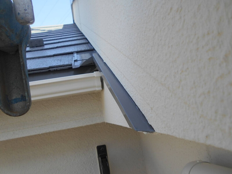 破風板の補修が完成しました。